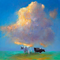 Cloud and cows